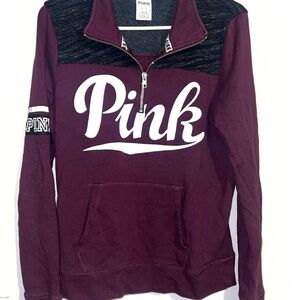 PINK Victoria's Secret Maroon Cowl Neck Sweater